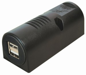 Philippi USB-Doppel-Ladesteckdose Aufbau, Eingang 12/24V, 2 x 2,5A